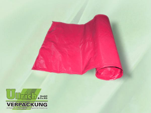 Abfallsack HDPE rot