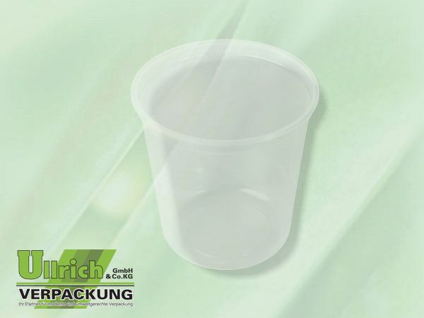 Becher PP rund 1000g transparent
