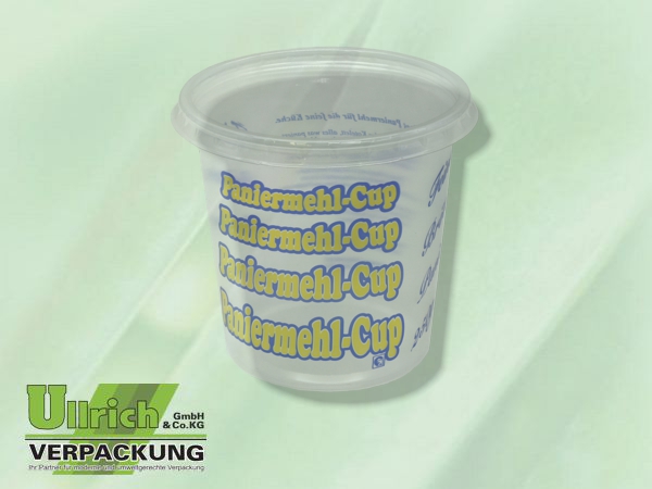 Becher PP rund 500g transparent