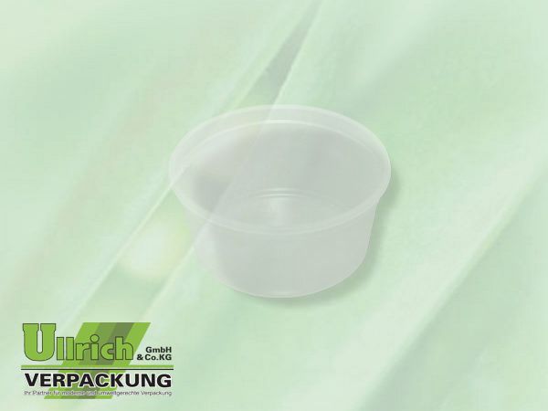 Becher PP rund 100g transparent