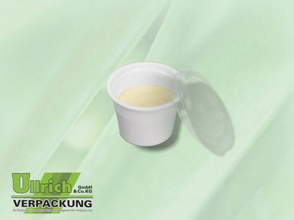 Becher PP rund 30g weiß ´Buttertopf´