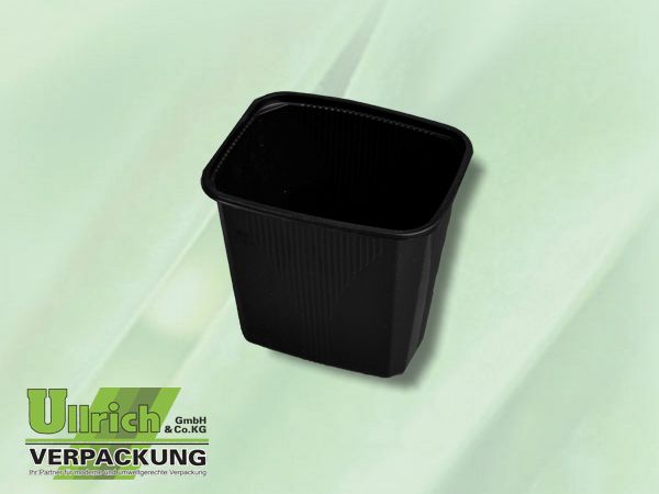 Becher PS eckig 500g schwarz