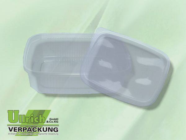 Becher PP eckig 125g transparent