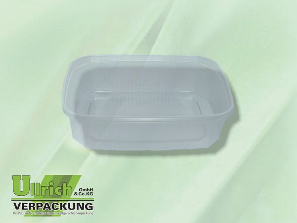 Becher PP eckig 125g transparent