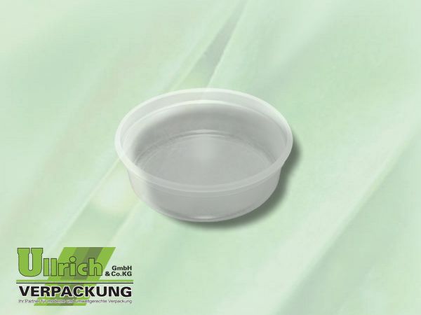 Becher PP rund 125g transparent