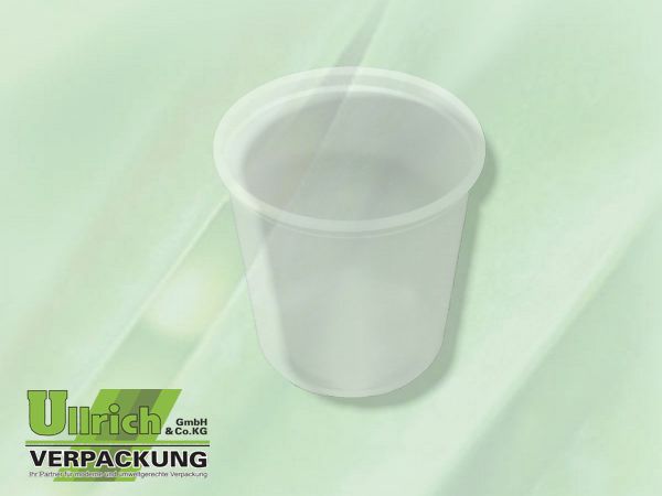 Becher PP rund 300g transparent
