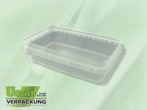 Becher PP eckig 500ml transparent