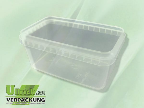 Becher PP eckig 1150ml transparent