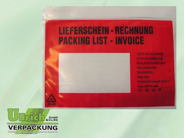 Begleitpapiertasche C 6
