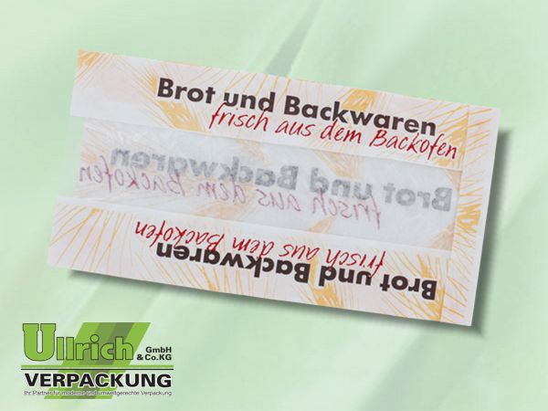Faltenbtl., Bäcker- weiß Kraft m. Sichtstreifen