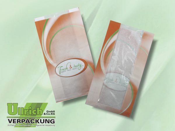 Faltenbtl., Bäcker- weiß Kraft m. Sichtstreifen