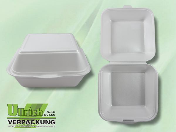 Menüschale+Deckel PSgesch. 1-fach, weiß
