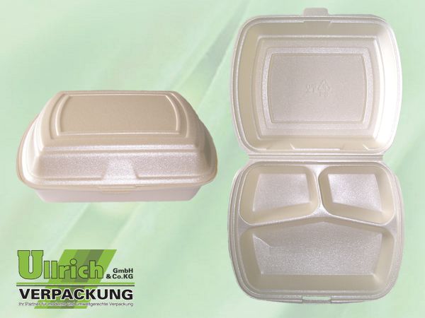 Menüschale+Deckel PSgesch. 3-fach, champagner