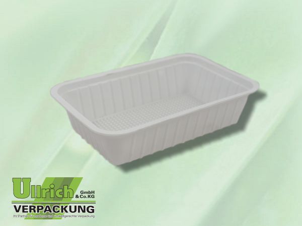 Kunststoff-, Schale PS weiß (A13) 1-fach
