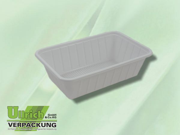 Kunststoff-, Schale PS weiß (A9) 1-fach