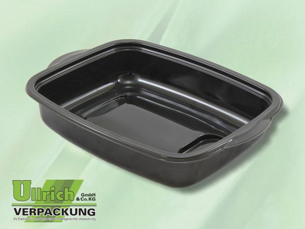 Menüschale PP 1-fach, schwarz