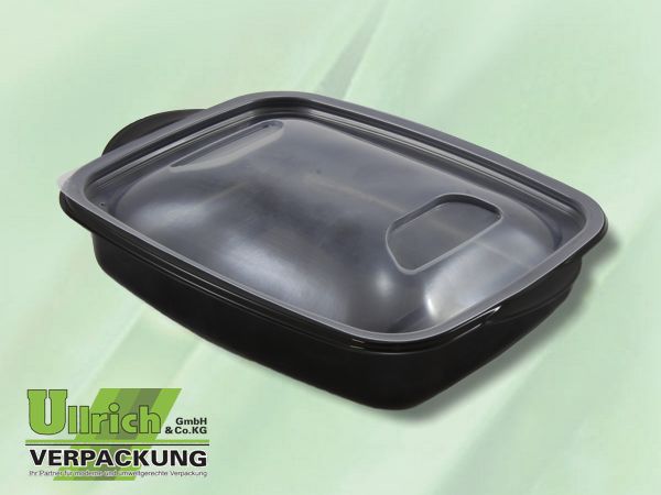 Menüschale PP 1-fach, schwarz