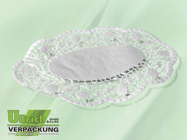 Plattenpapier, Moccadeckchen weiß