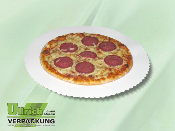 Plattenpapier, Tortenscheibe weiß Pappe
