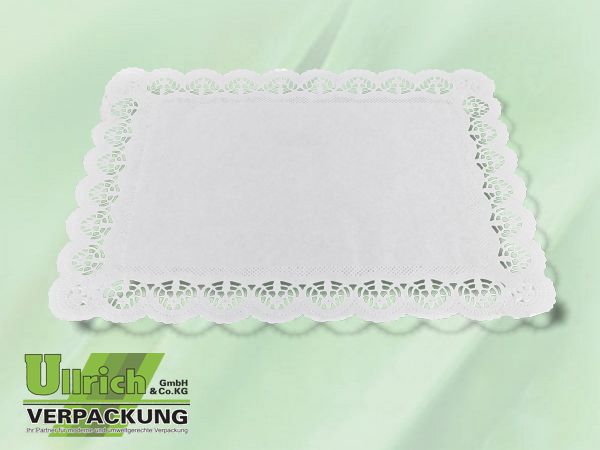 Plattenpapier, Tortenspitze weiß