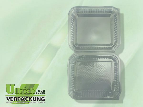 Salatschale (Klappbox) PET transparent