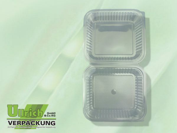 Salatschale (Klappbox) PET transparent