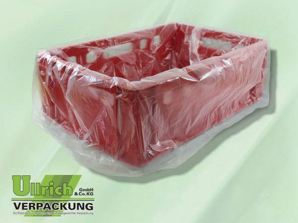 Polyseitenfaltensäcke HDPE transparent/blau