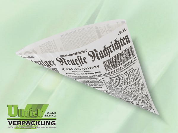 Spitztüte gebl. Natron/Perga gefüttert