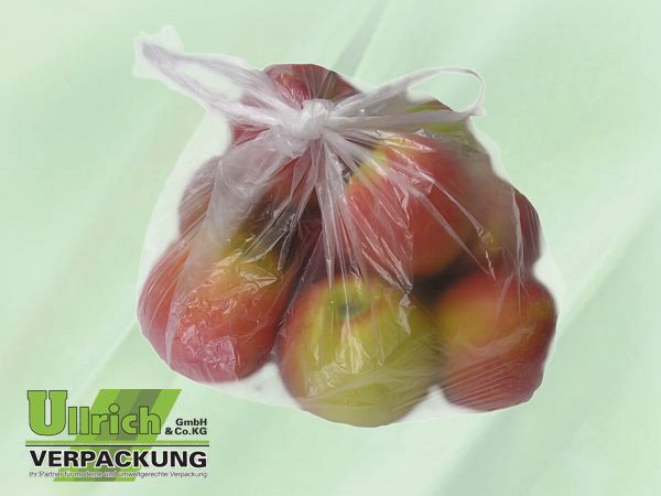 Abreißbeutel (Knoten-) HDPE transp.
