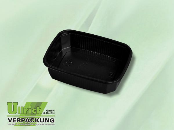 Becher PS eckig 125g schwarz