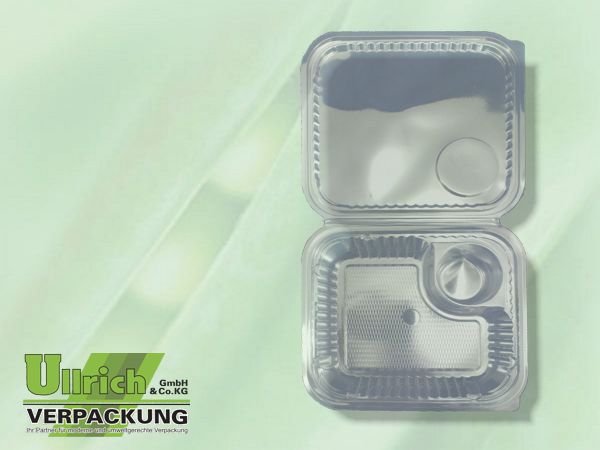 Salatschale (Klappbox) PET transparent