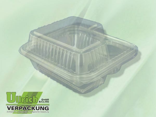 Salatschale (Klappbox) PET transparent