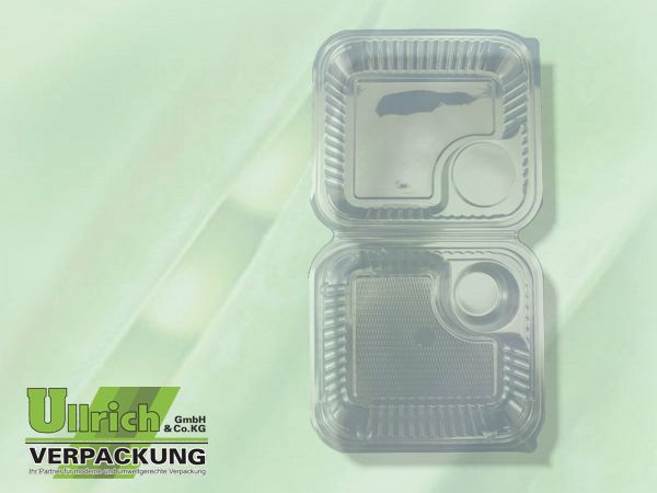Salatschale (Klappbox) PET transparent