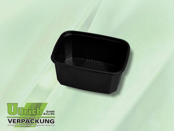 Becher PS eckig 250g schwarz