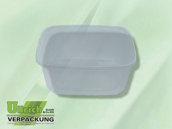 Becher PP eckig 200g transparent