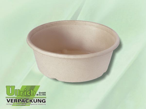 Salatschale Bagasse, braun/PBAT