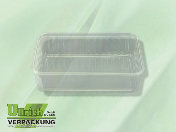 Becher PS eckig 500g klar