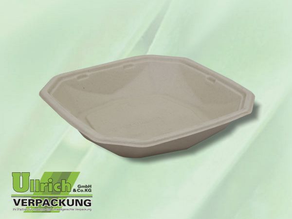 Salatschale Bagasse, braun/PBAT