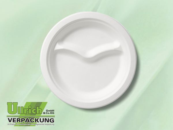 Menüteller Bagasse, 2-fach, weiß