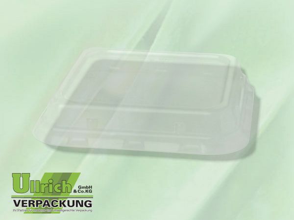 Deckel für Menüschale, rPet transparent
