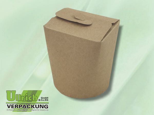 Food-Container Pappe rund -ohne Druck-
