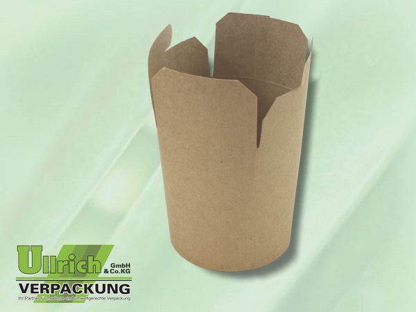 Food-Container Pappe rund -ohne Druck-