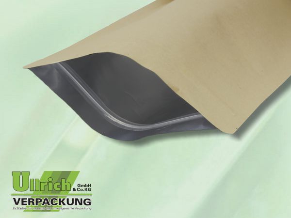 Faltenbtl., Standbodenbeutel braun