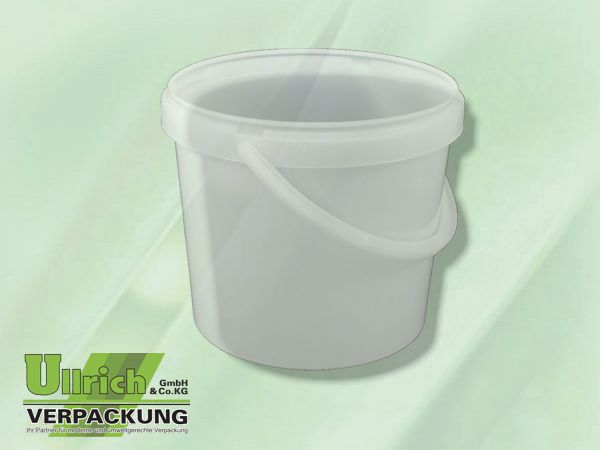 Eimer, PP 10700ml rund natur mit Bügel
