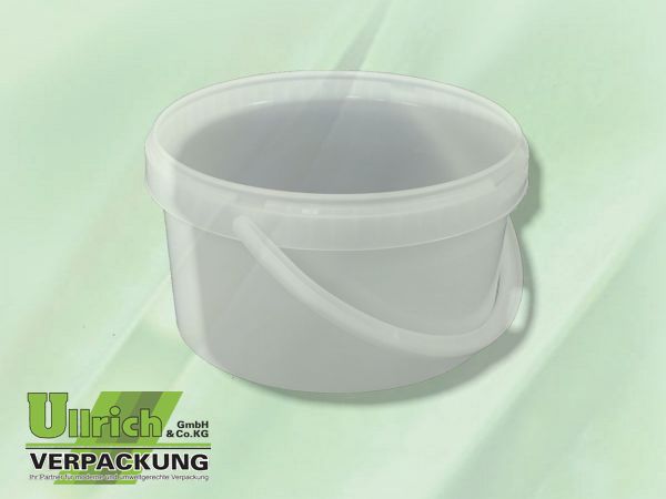 Eimer, PP 3500ml rund natur mit Bügel