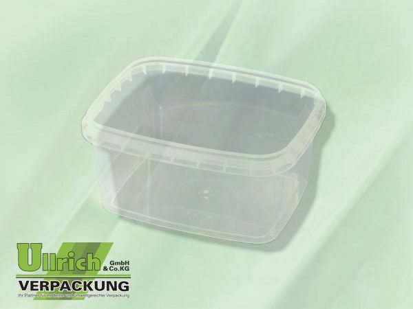 Becher PP eckig 300g transparent