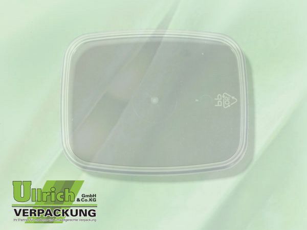 Deckel für Verpackungsbecher eckig