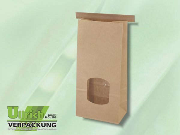 Bodenbeutel, Blockboden, braun Kraft