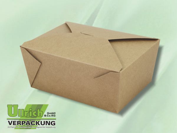 Menüschale Pappe/PLA, Take away Box
