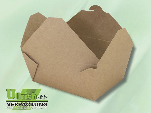 Menüschale Pappe/PLA, Take away Box